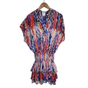 Misa‎ Eloisa Dress Women's XL Ruffle Short Multicolor